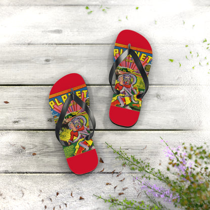 Planet Comics #2 Flip Flops Red *Multiple Sizes Available*