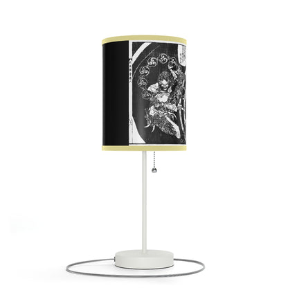 Destruction by Hokusai Japanese Woodcut Lamp