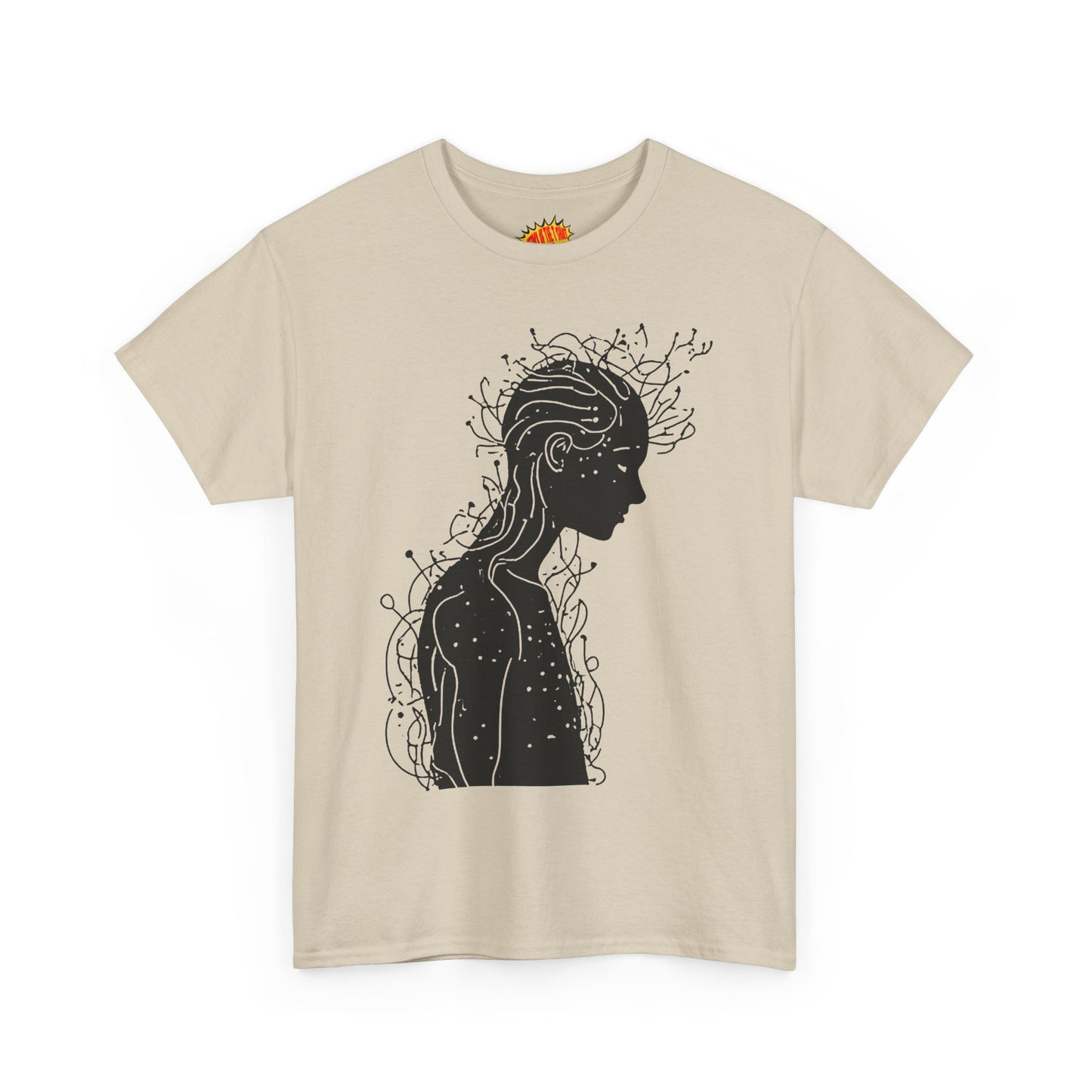 Human Silhouette Line Drawing Graphic Art Tee Shirt *Multiple Colors*