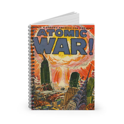 Atomic War November Comic Cover Notebook
