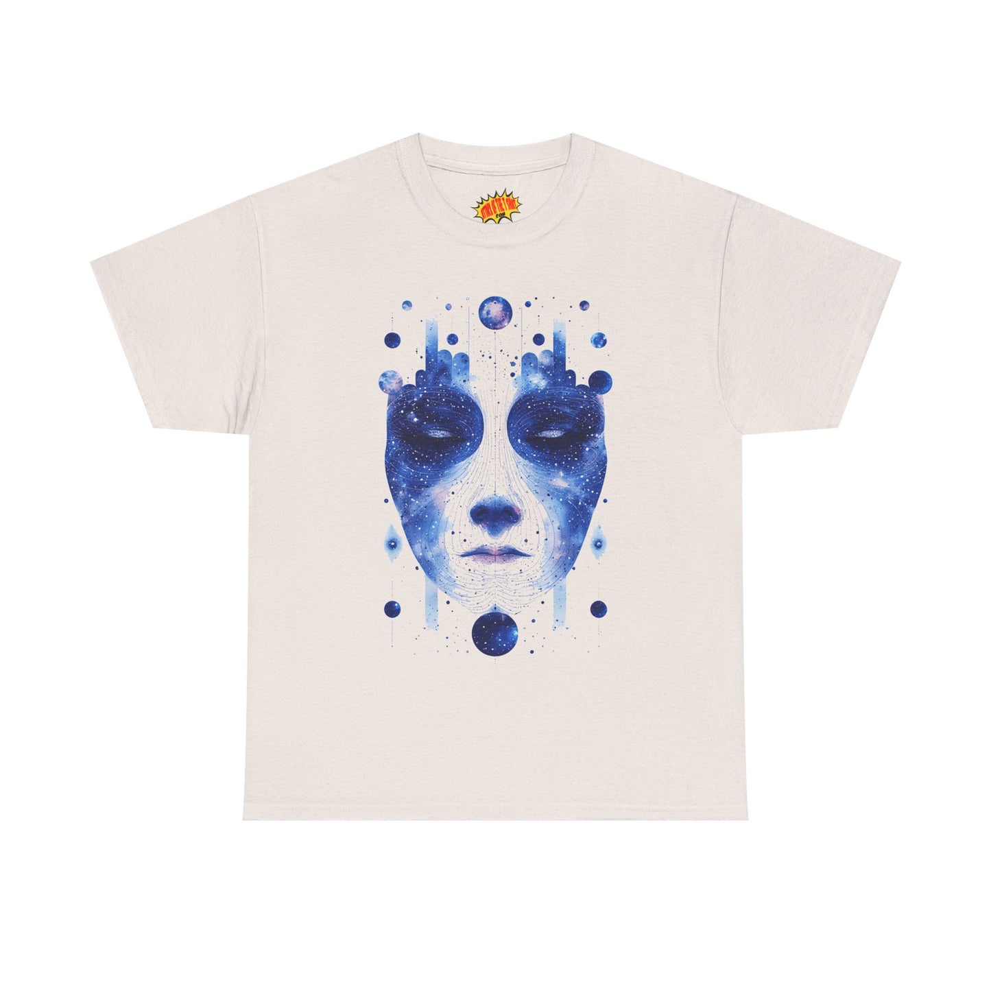 Cosmic Face Galaxy Graphic Space Art Tee Shirt *Multiple Colors*
