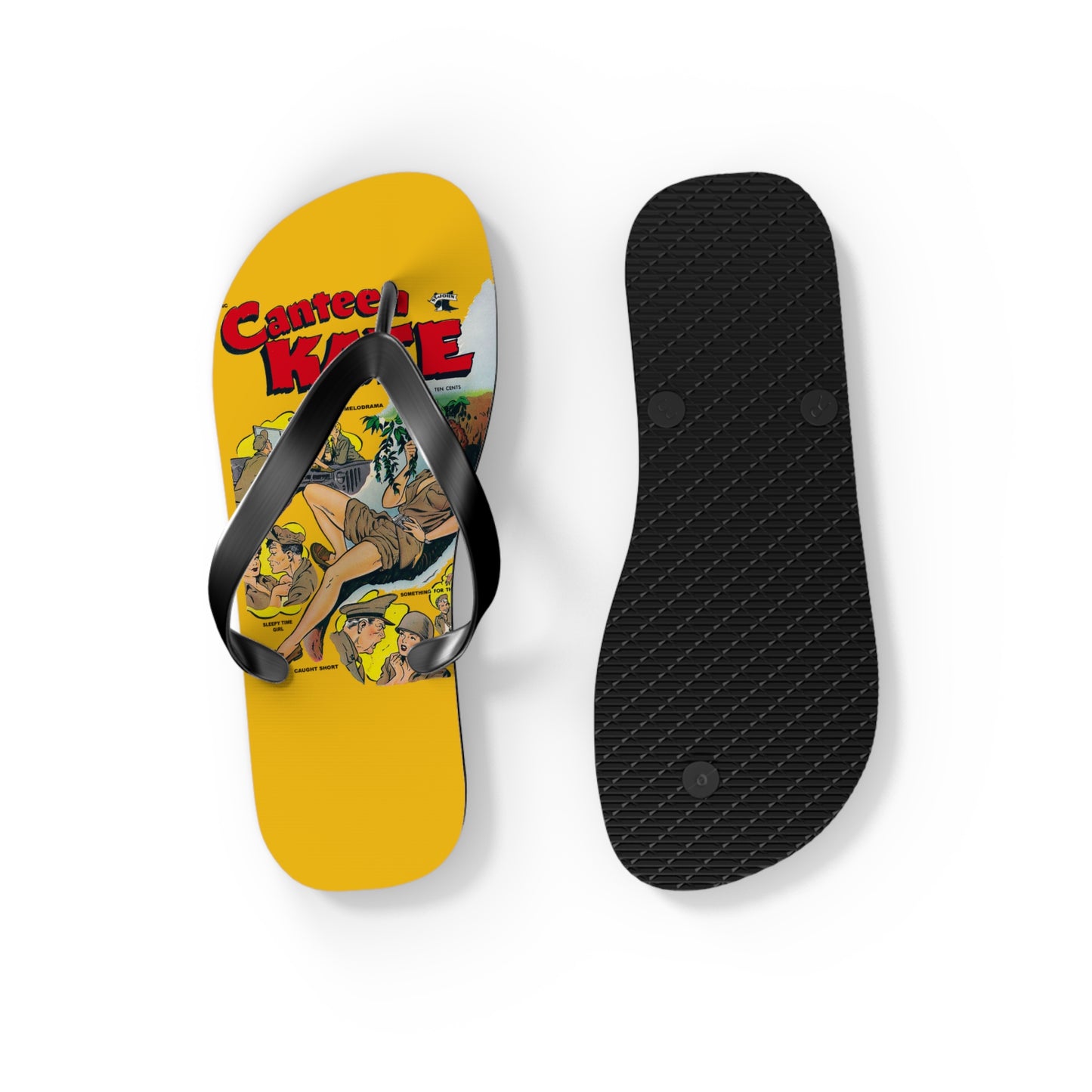 Canteen Kate #1 Flip Flops Yellow *Multiple Sizes Available*