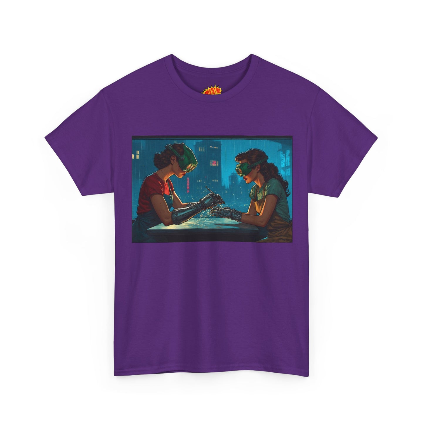 Cyberpunk Cyborg Hand Repair Scene T-Shirt *Multiple Colors*