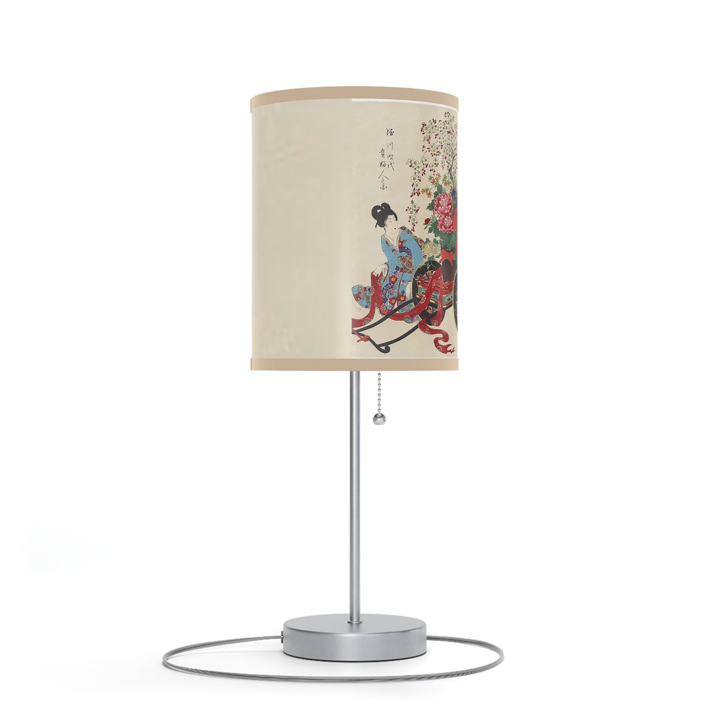 Flower Cart by Chikanobu Japanese Lamp Many Colors Available