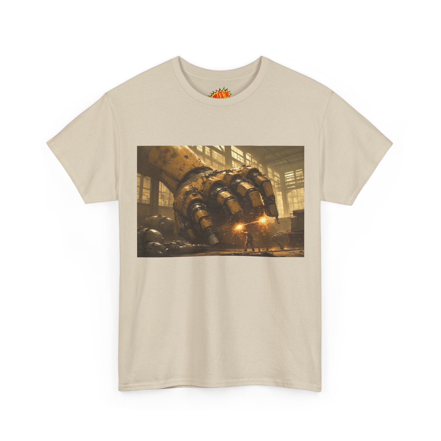 Anime Factory w/Welder & Mech Robot Hand T-Shirt *Multiple Colors*