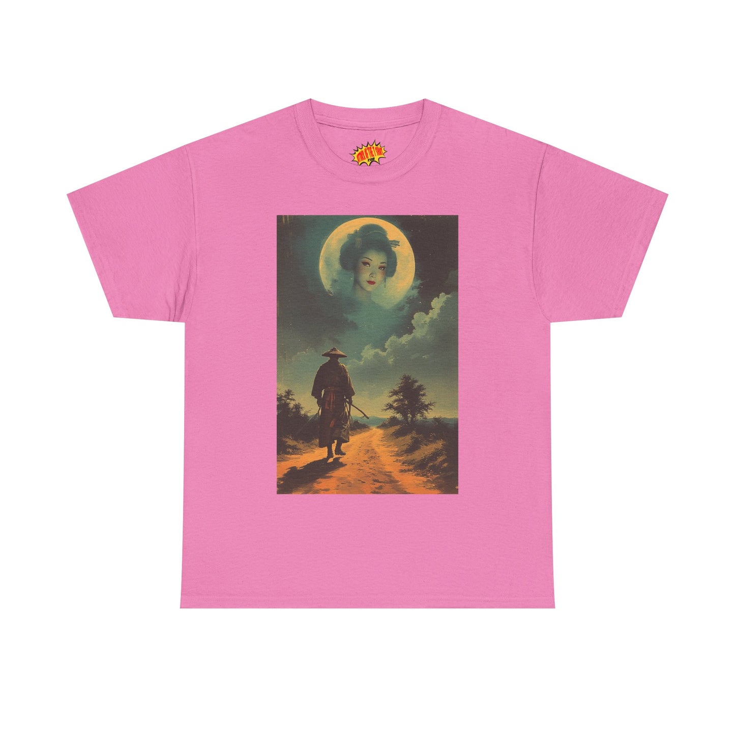 Walking Samurai w/Full Moon Woman T-Shirt *Multiple Colors*