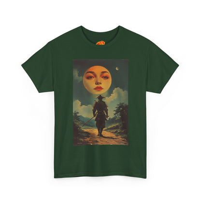 Walking Samurai w/Blood Moon Face T-Shirt