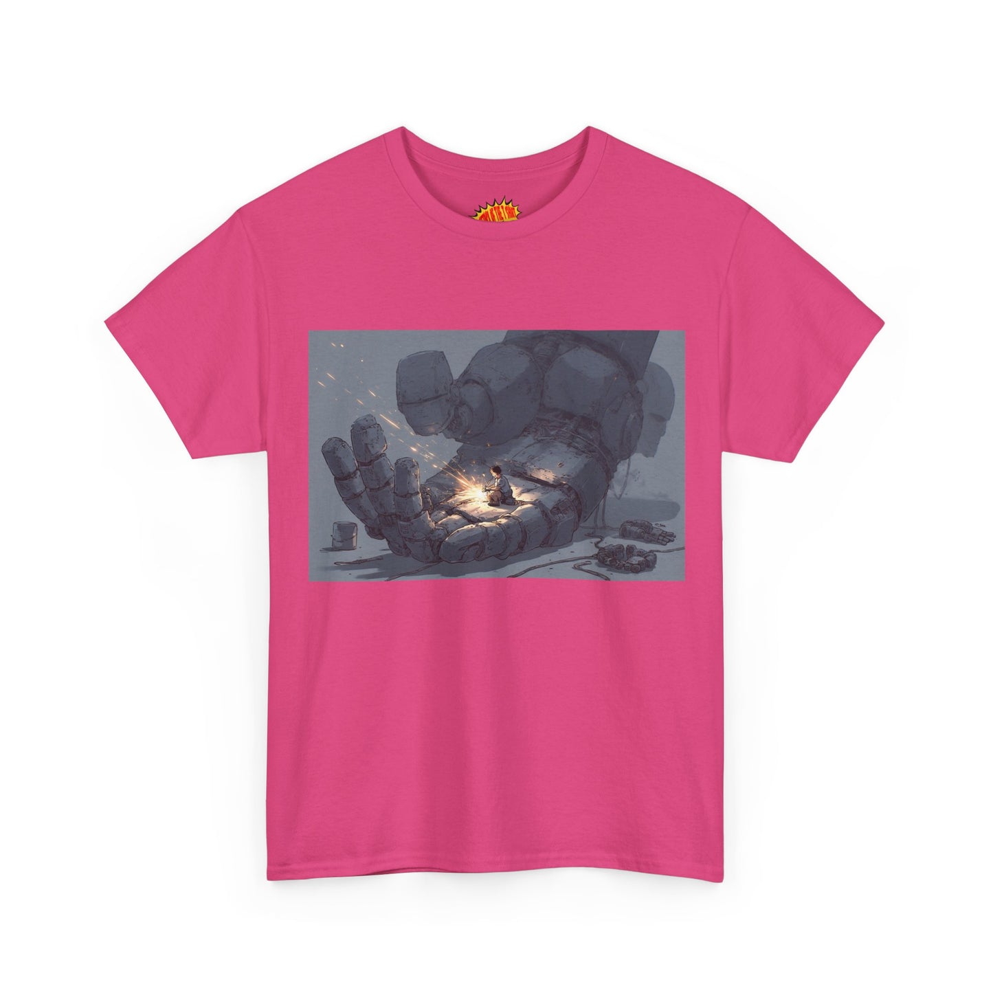 Anime Robot Mech Hand Welder Scene T-Shirt *Multiple Colors*