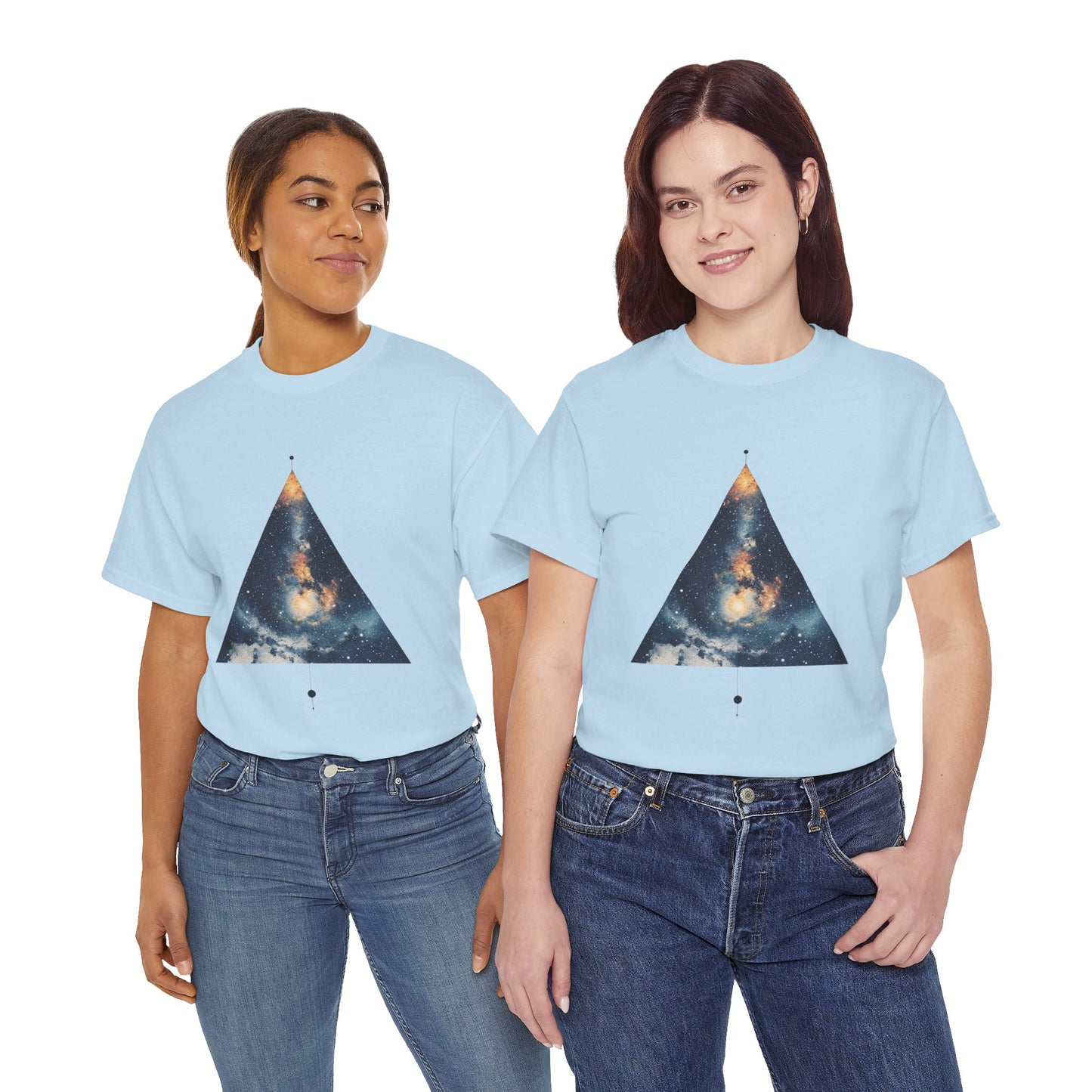 Triangle Nebula Graphic Space Art Tee Shirt *Multiple Colors*