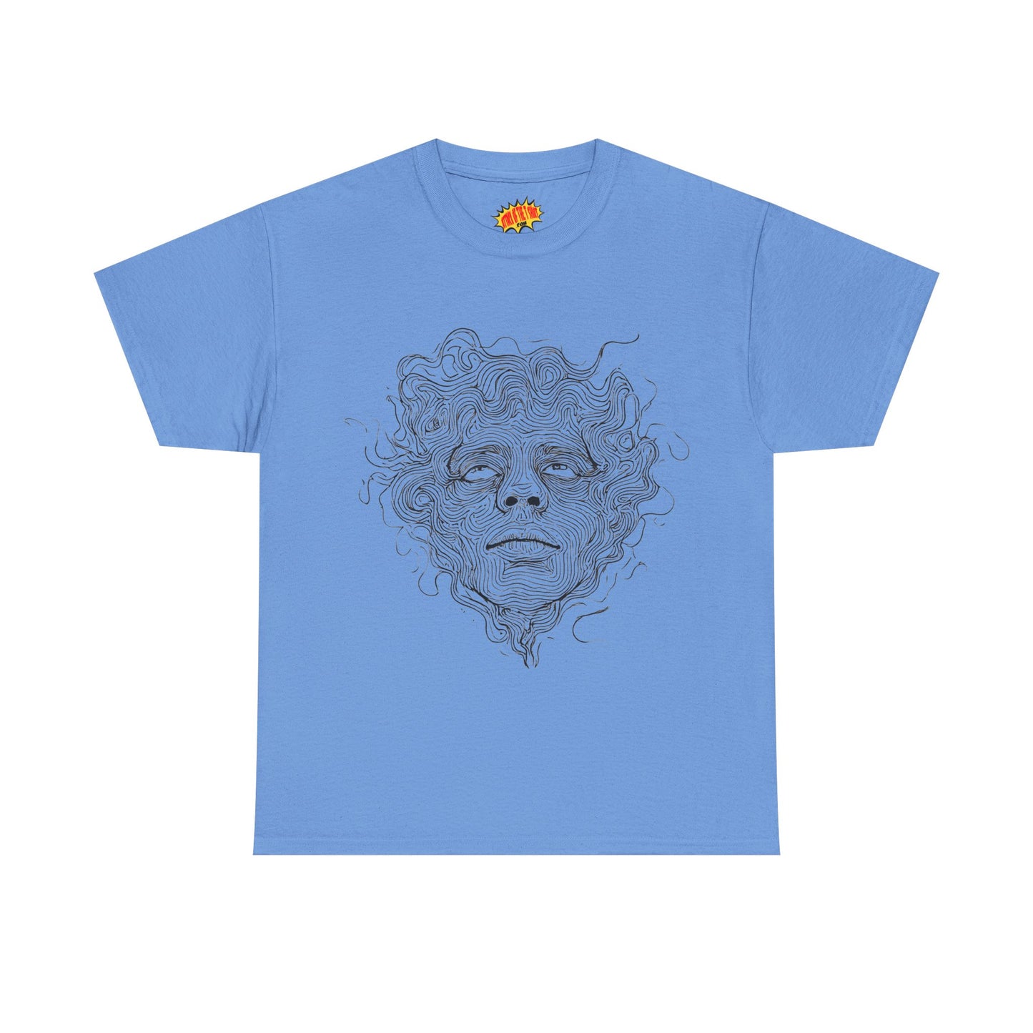 Human Face Line Drawing Graphic Art Tee Shirt *Multiple Colors*
