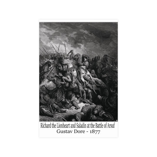Richard the Lionheart and Saladin at the Battle of Arsuf - Gustav Dore, 1877