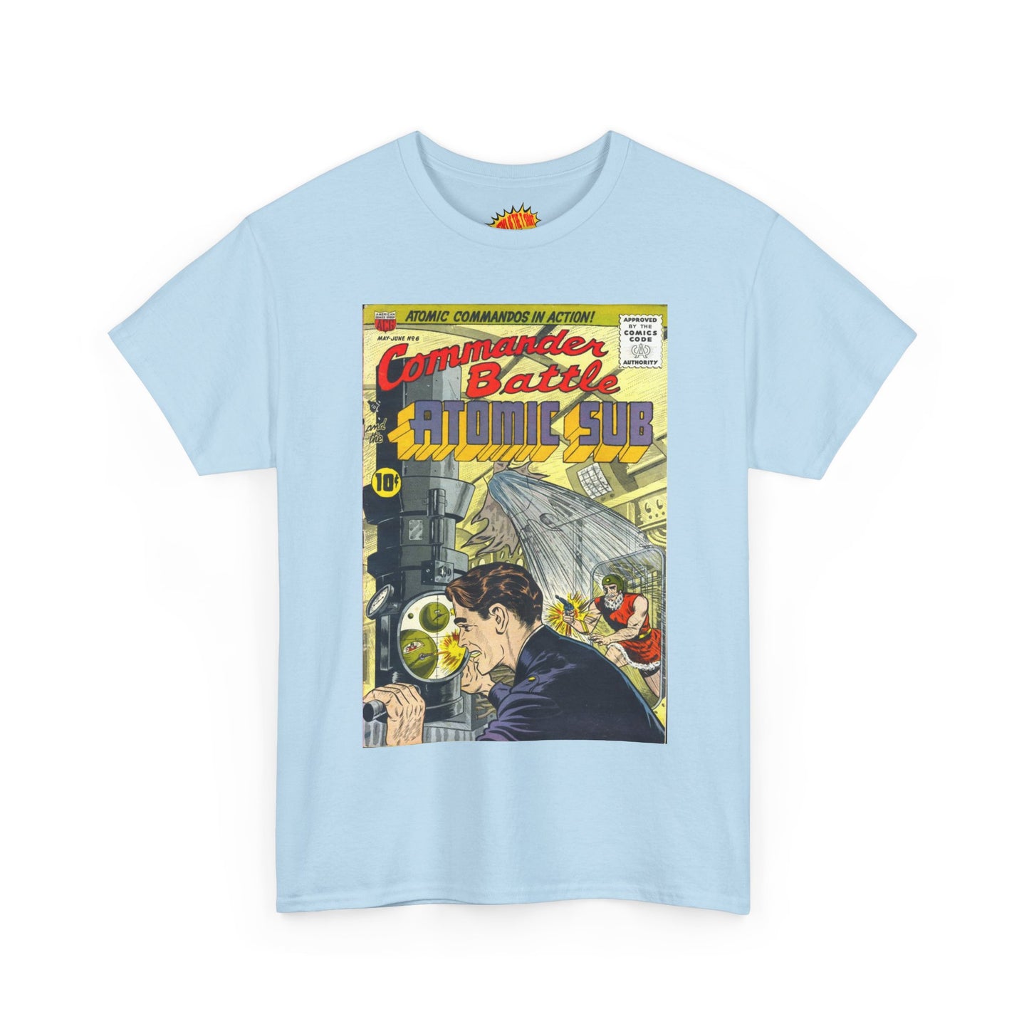 Commander Battle Atomic Sub No. 6 Comic Tee Shirt *Multiple Colors*