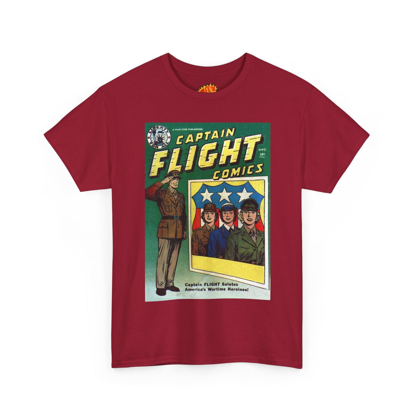 Captain Flight September Comic Tee Shirt *Multiple Colors*