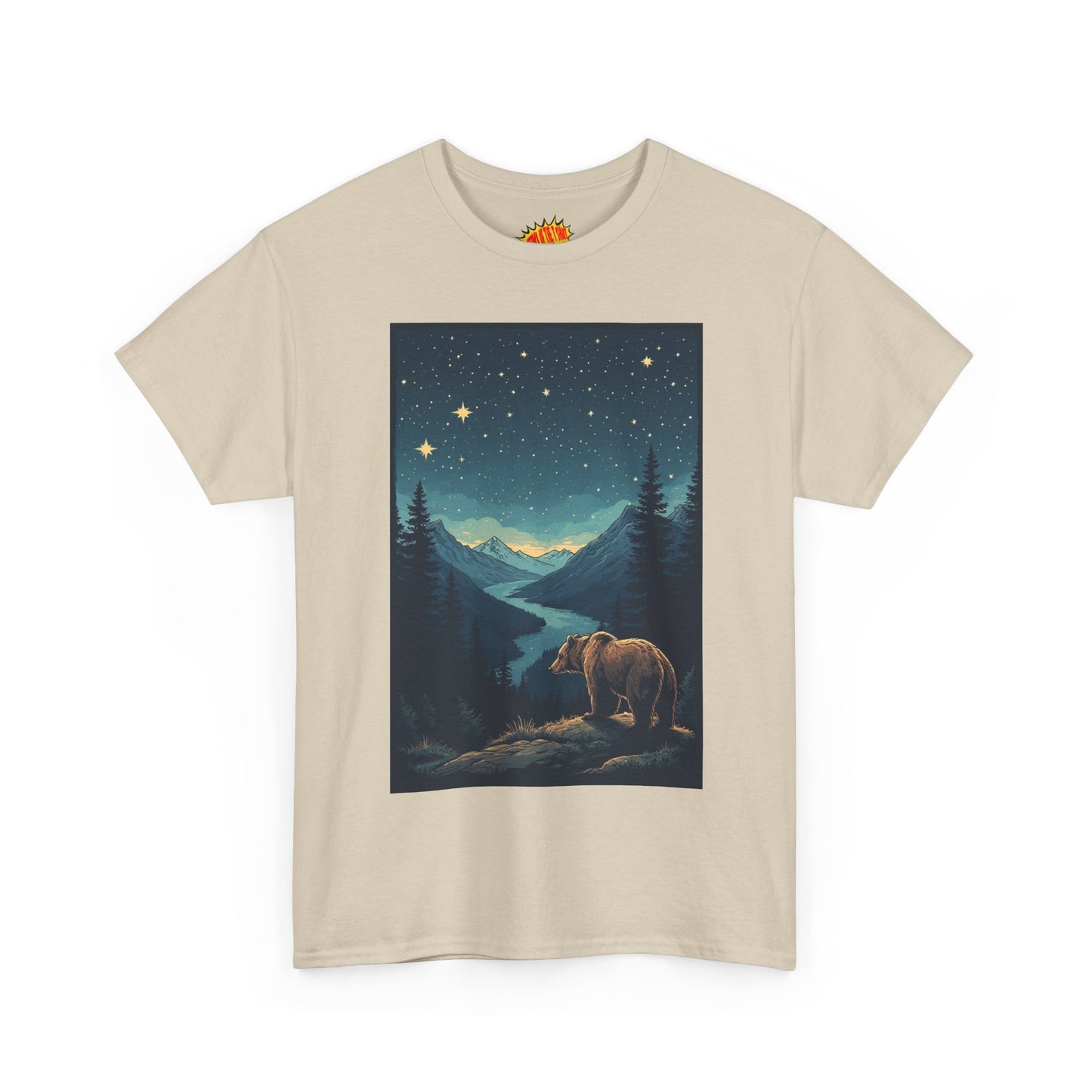 Grizzly Bear Night Scene T-Shirt *Multiple Colors*
