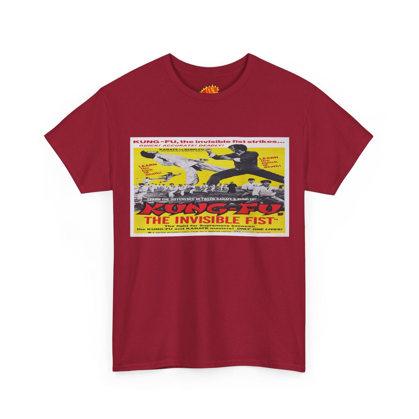 Kung Fu The Invisible Fist Movie Poster T-Shirt *Multiple Colors*