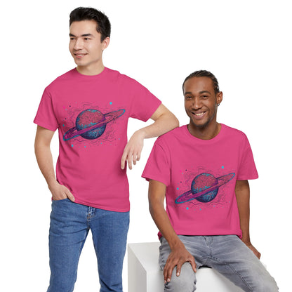 Ringed Planet Space Art Graphic Tee Shirt