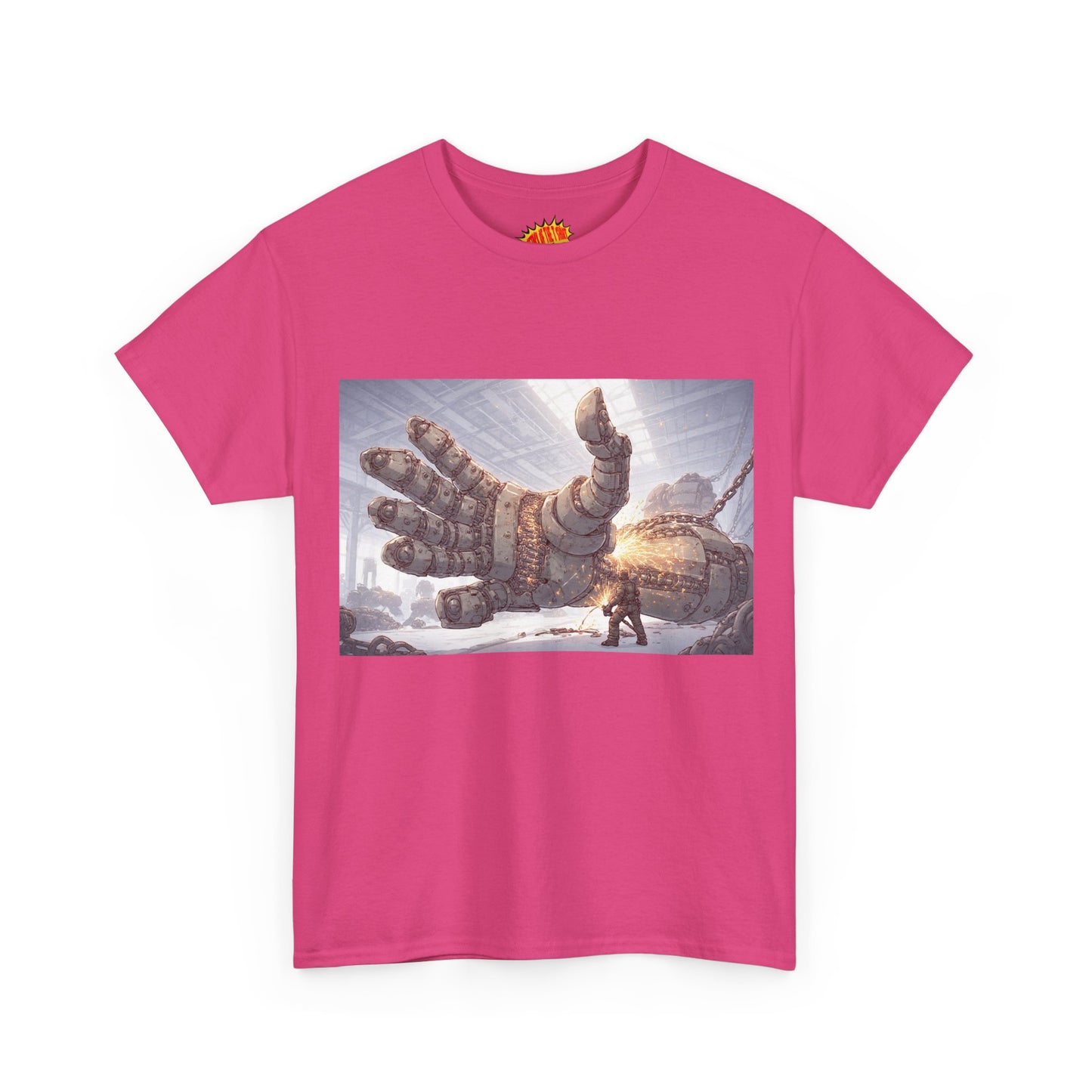 Anime Factory Welder w/Mech Robot Hand T-Shirt *Multiple Colors*