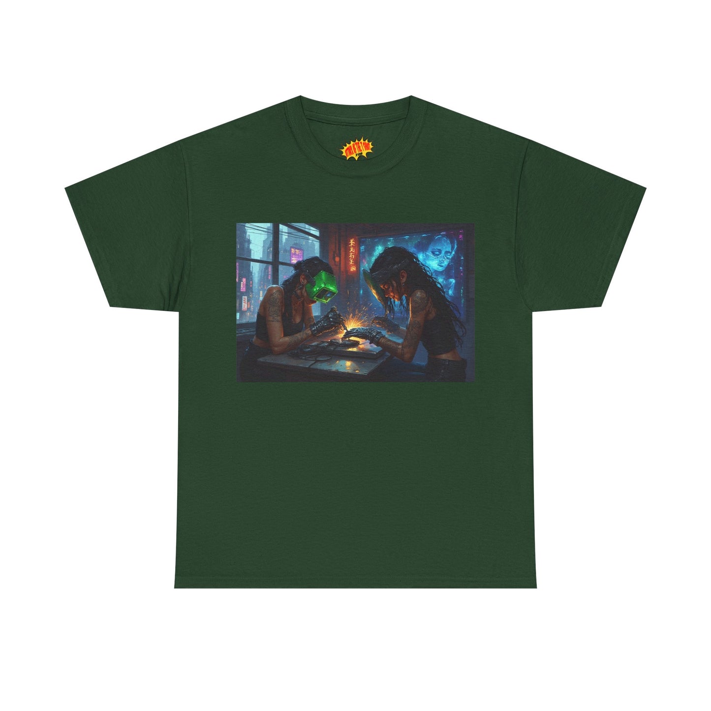 Cyberpunk Robot Nail Salon T-Shirt *Multiple Colors*