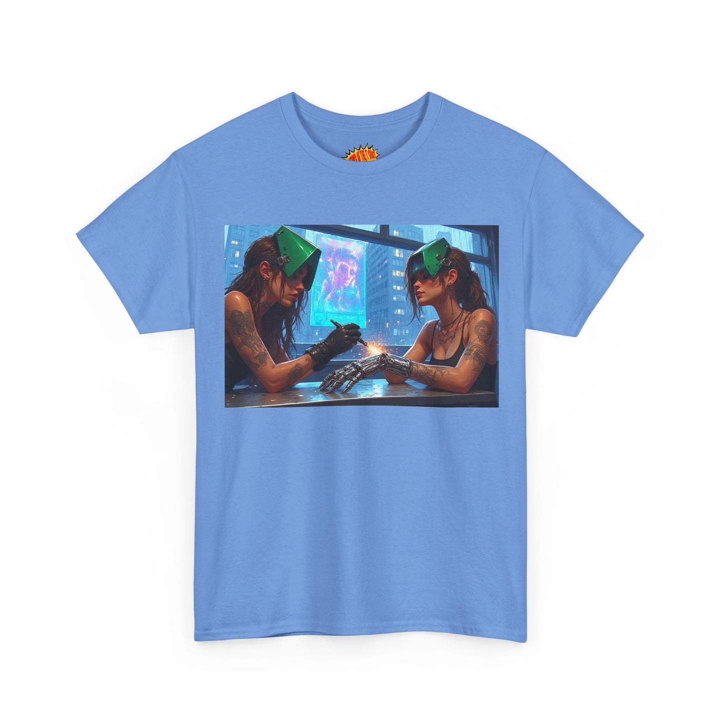 Cyberpunk Robot Hand Repair Scene T-Shirt *Multiple Colors*