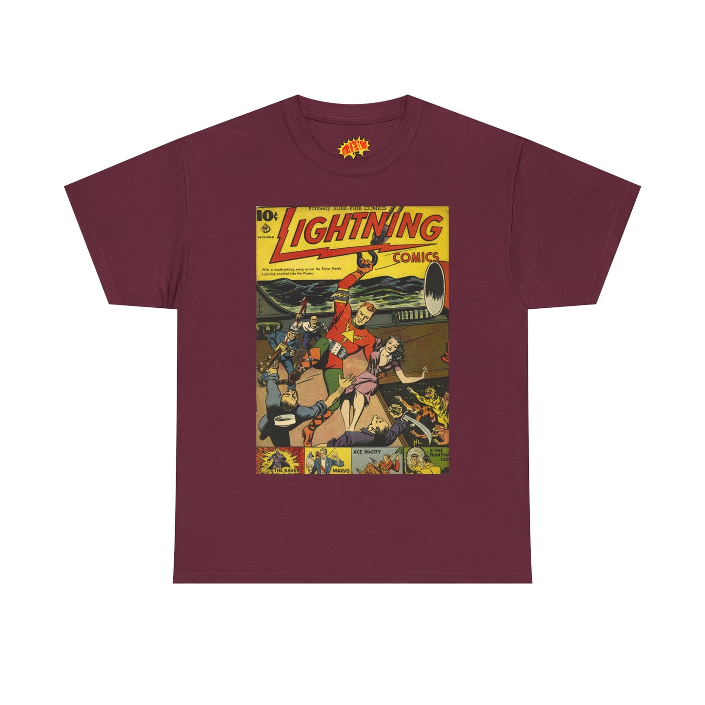 Lightning Comics December Comic Tee Shirt *Multiple Colors*