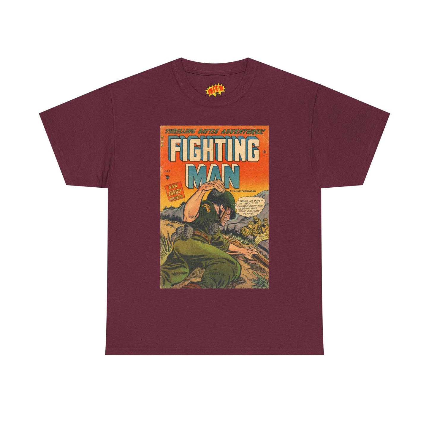The Fighting Man July Comic Tee Shirt *Multiple Colors*