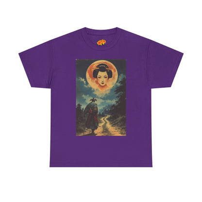 Samurai w/Blood Moon Woman T-Shirt