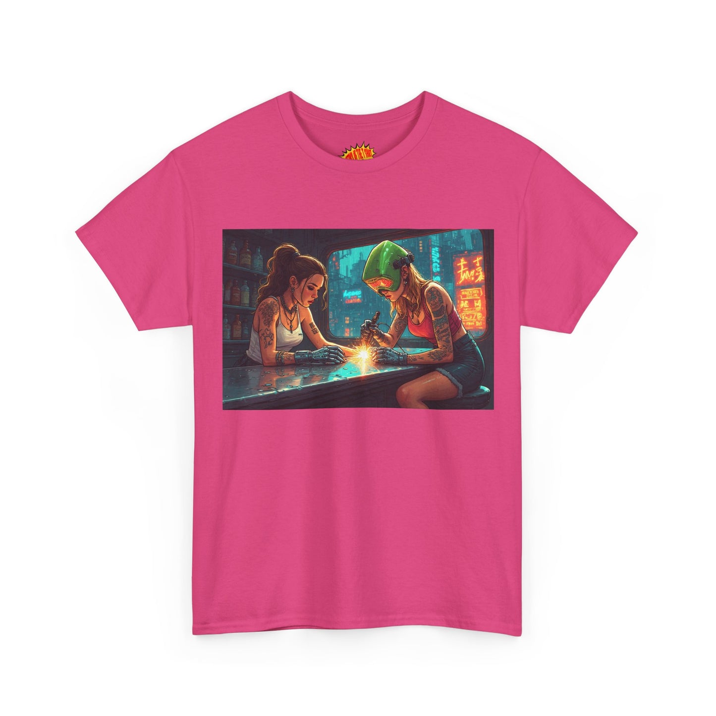 Cyberpunk Robot Hand Repair Scene T-Shirt *Multiple Colors*