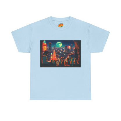 Anime Cityscape Scene w/Cats T-Shirt