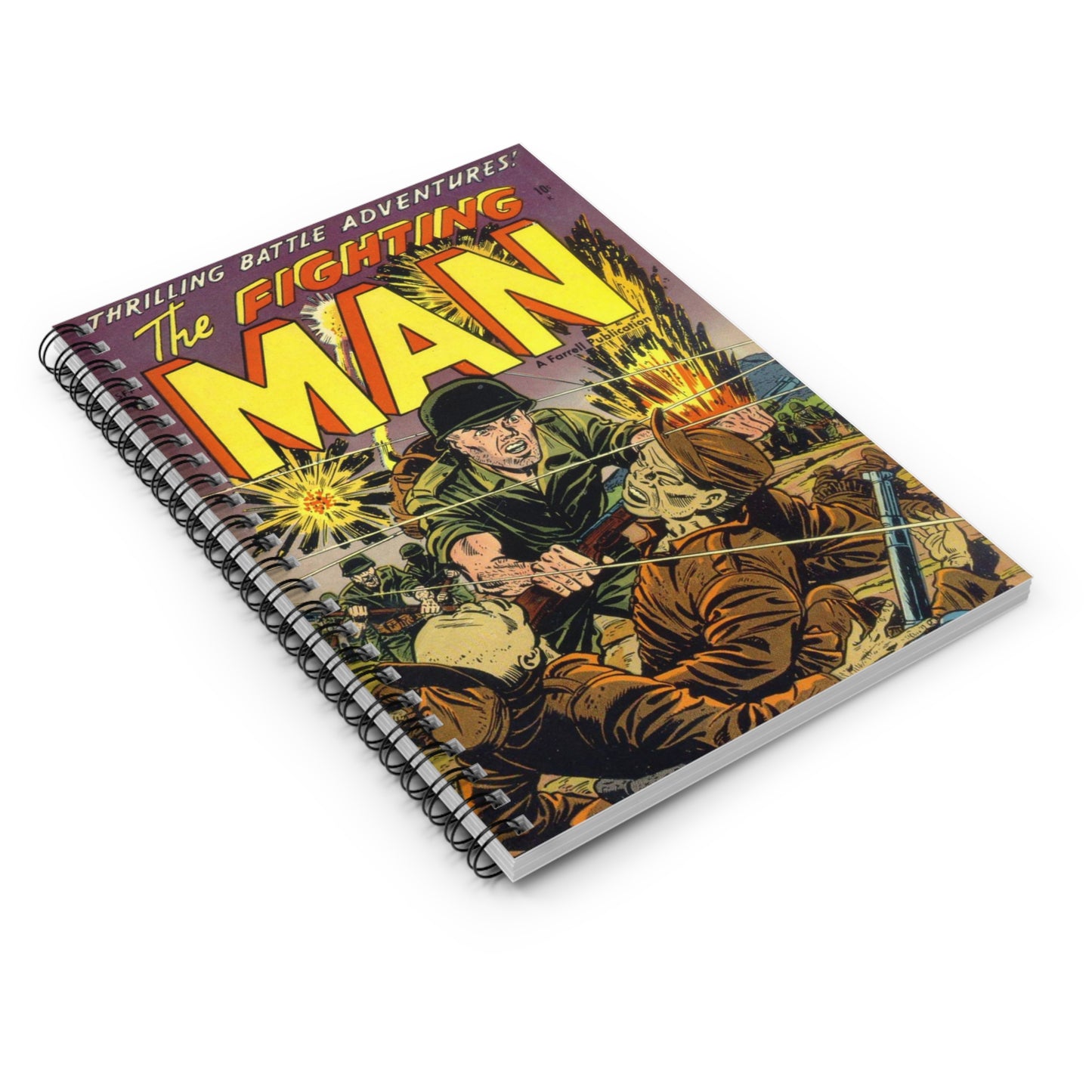 The Fighting Man September Comic Book Cover Notebook