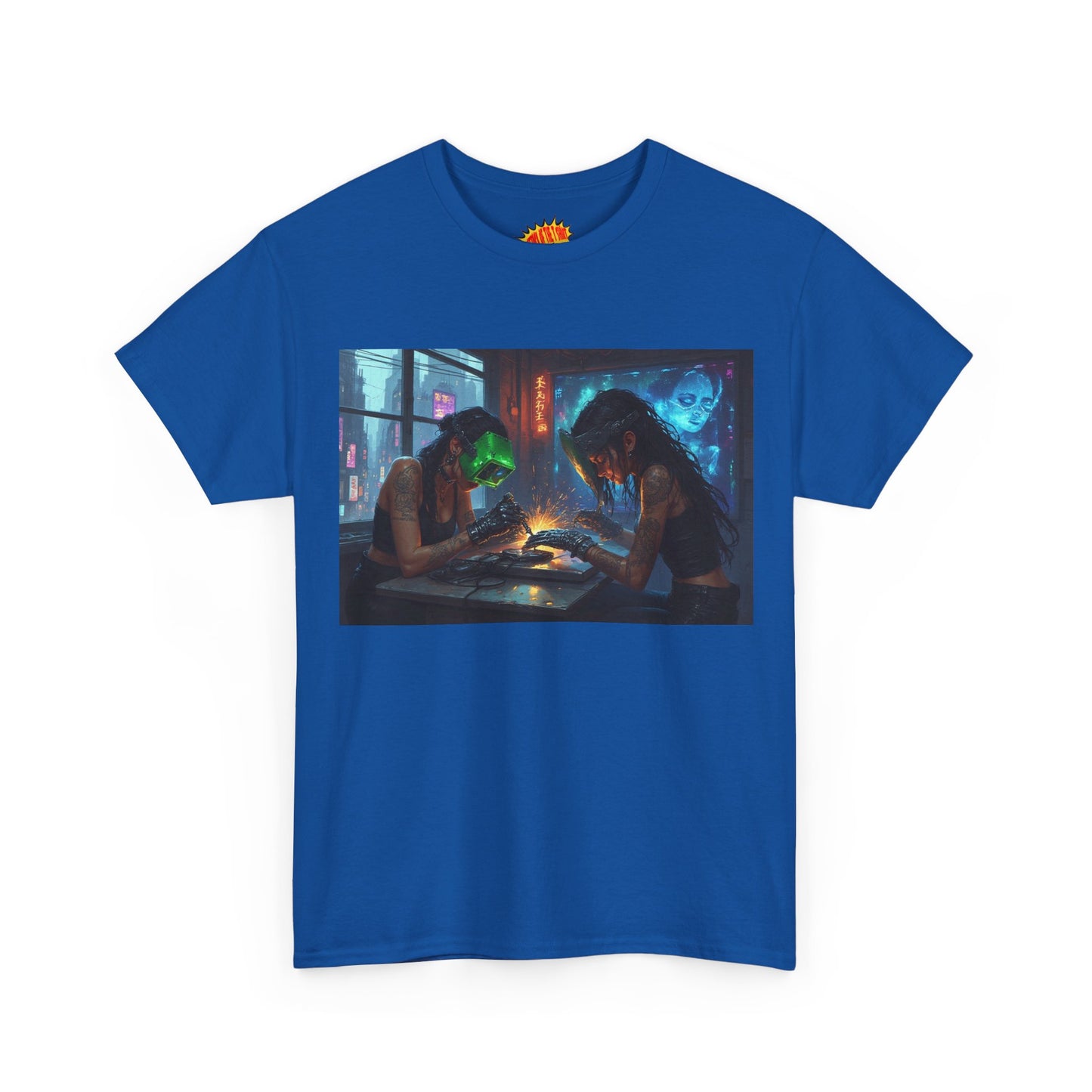 Cyberpunk Robot Nail Salon T-Shirt *Multiple Colors*