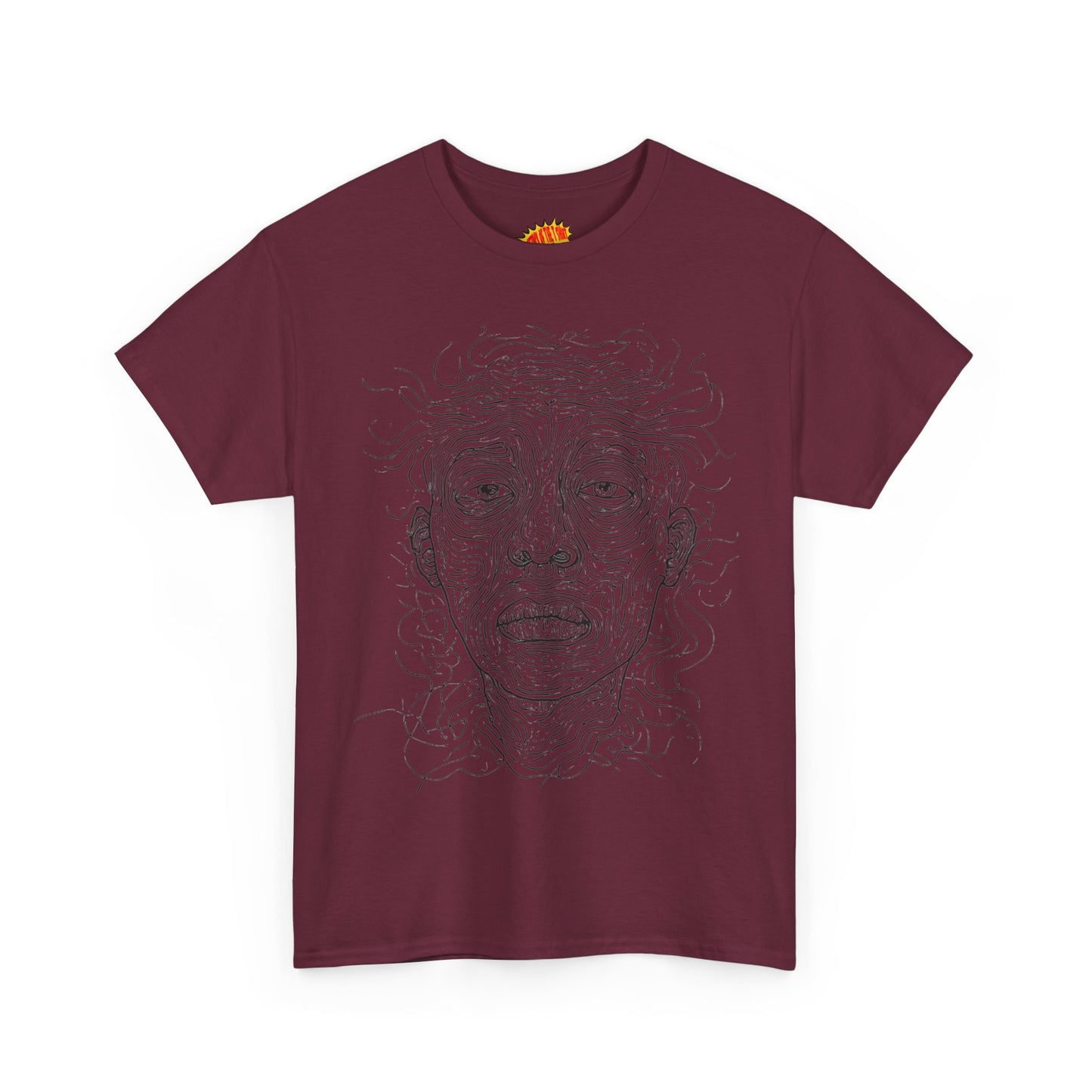 Graphic Line Art Portrait Tee Shirt *Multiple Colors*