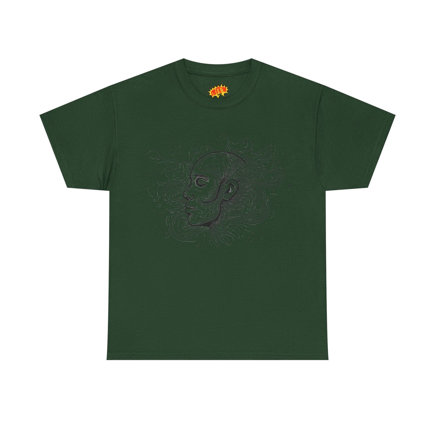Line Drawing Graphic Art Face Tee Shirt *Multiple Colors*