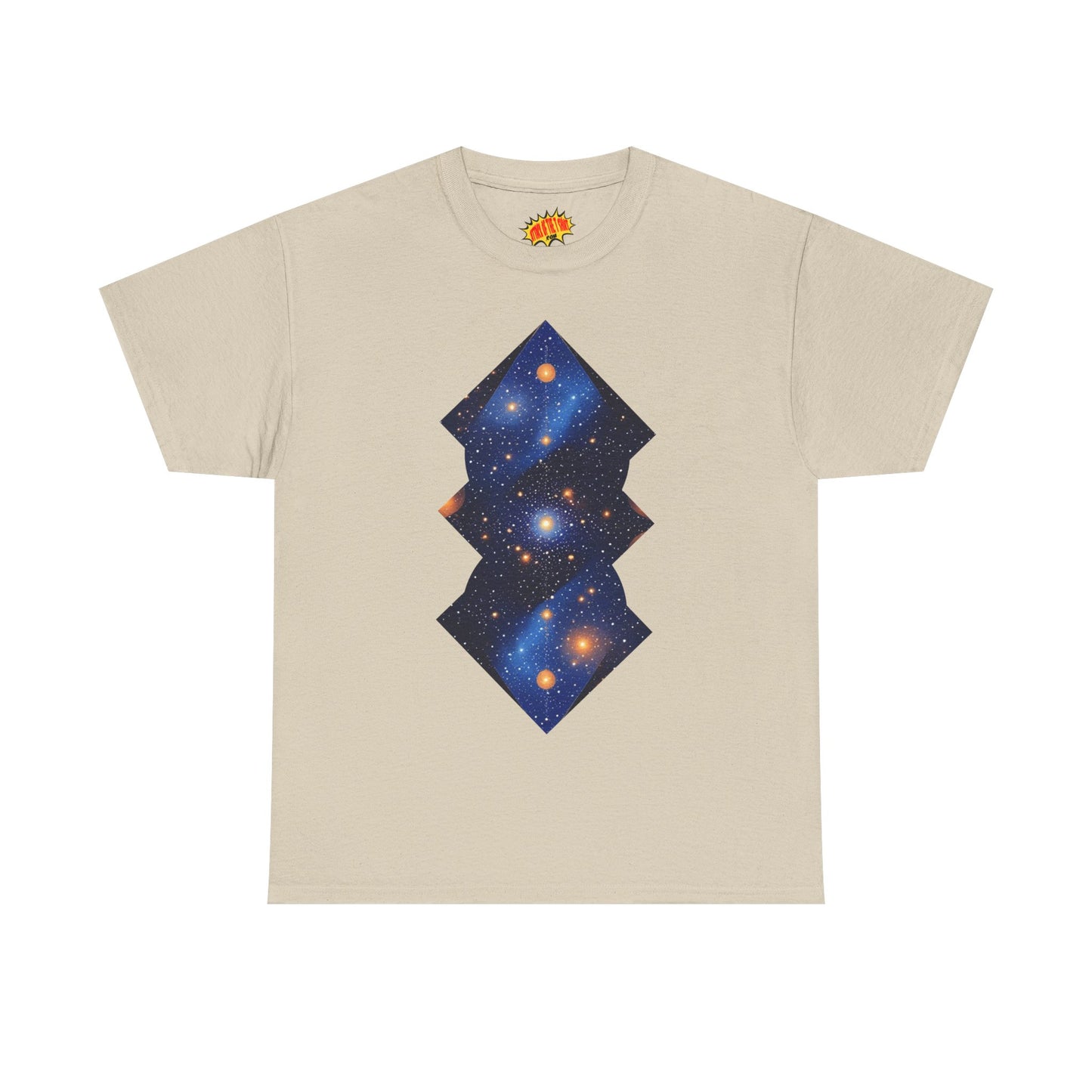 Geometric Shaped Galaxy Graphic Space Art Tee Shirt *Multiple Colors*