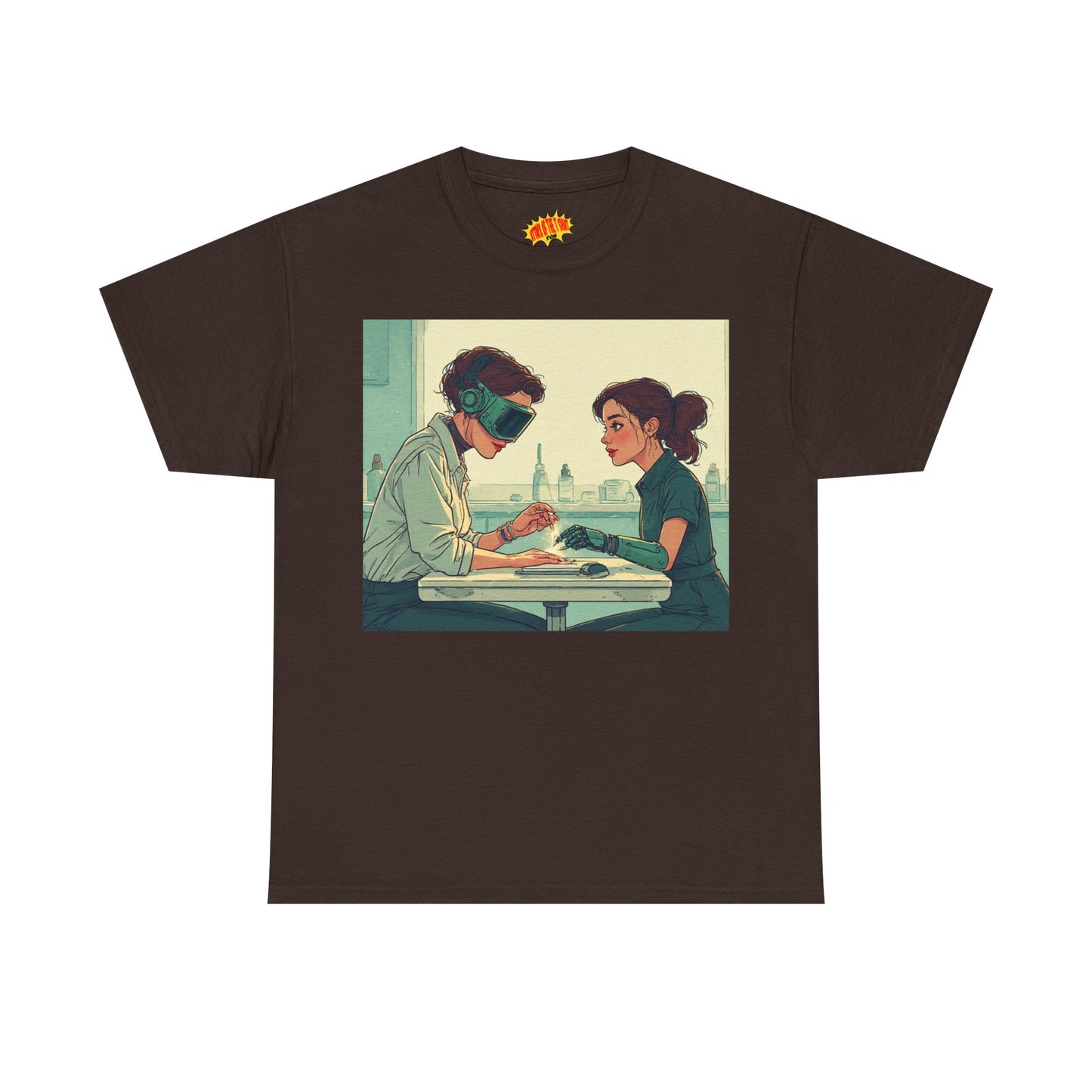 Pastel Robot Hands Manicure Scene T-Shirt *Multiple Colors*