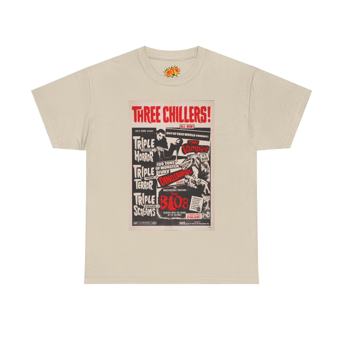 Three Chillers Movie Poster T-Shirt *Multiple Colors*