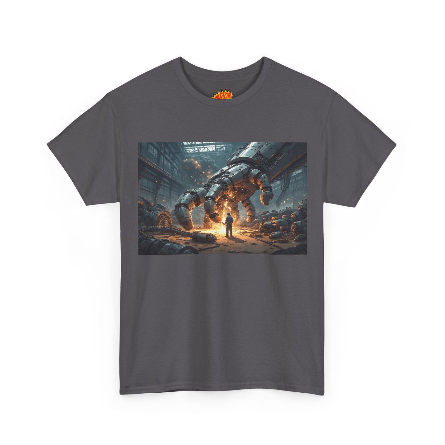 Anime Mech Factory w/Welder & Robot Hand T-Shirt *Multiple Colors*