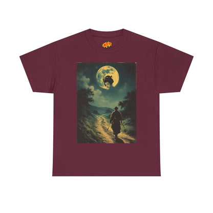 Travelling Samurai w/Moon Geisha Woman T-Shirt