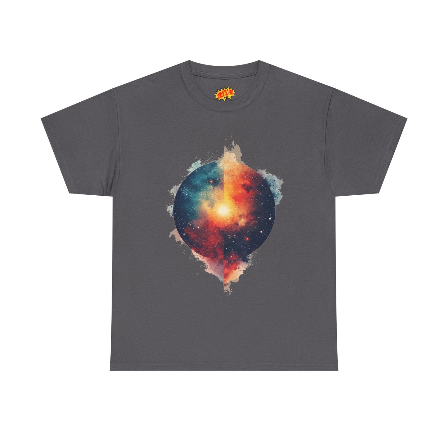 Round Galaxy w/Nebula Graphic Art Tee Shirt *Multiple Colors*