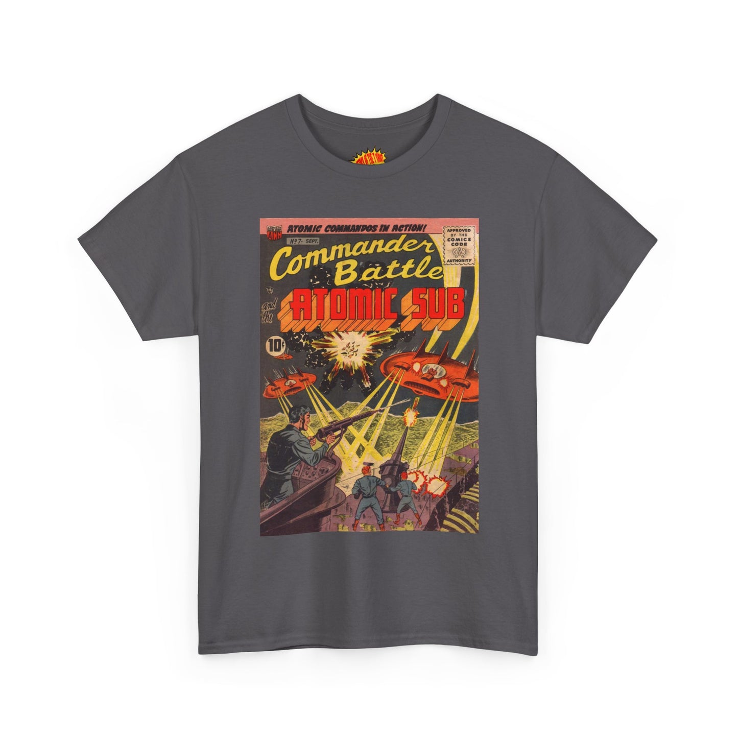 Commander Battle Atomic Sub No. 7 Comic Tee Shirt *Multiple Colors*