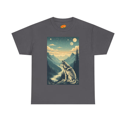 Mountain Wolf Scene T-Shirt