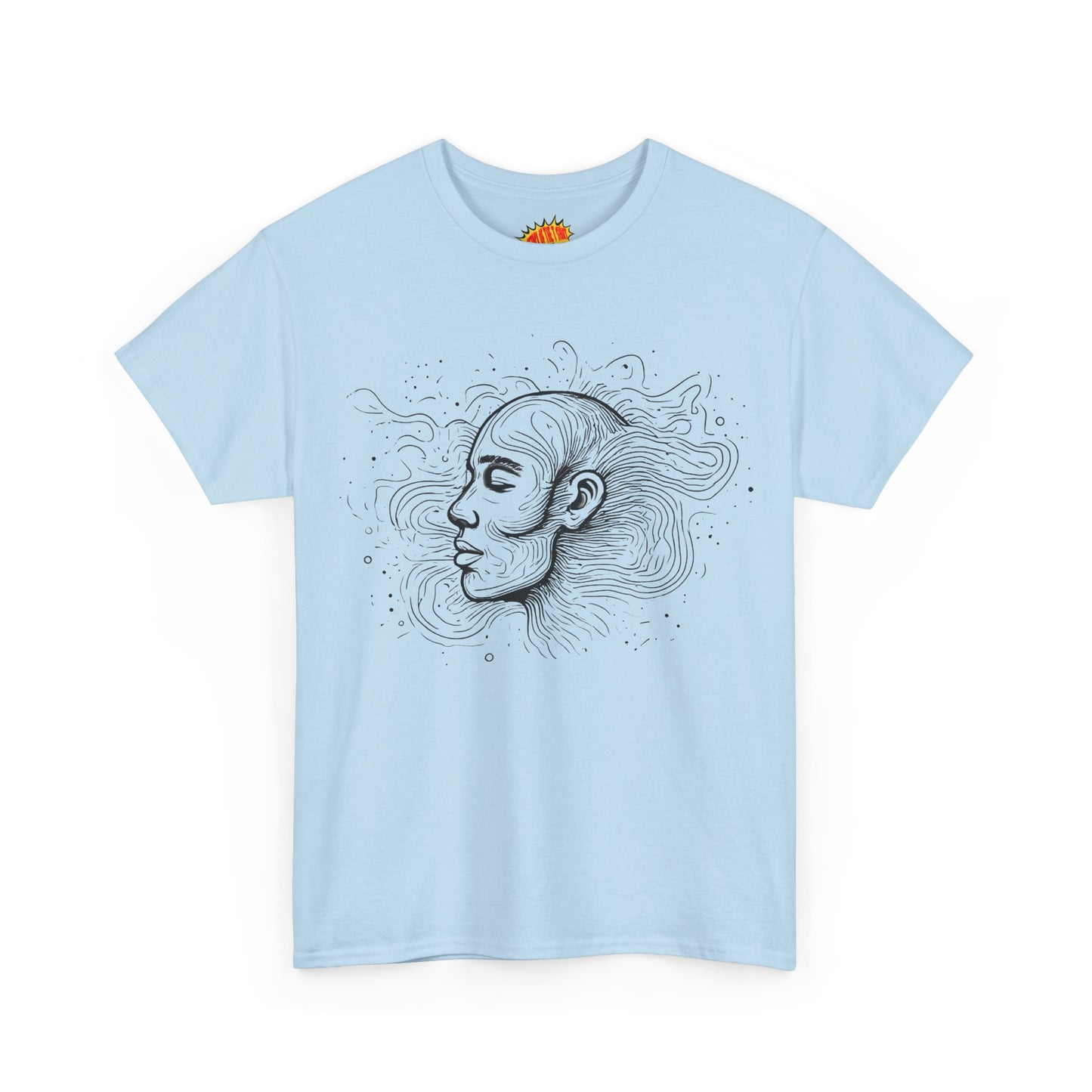 Line Drawing Graphic Art Face Tee Shirt *Multiple Colors*