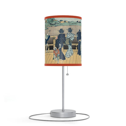 The Sazai Hall by Hokusai Japanese Lamp