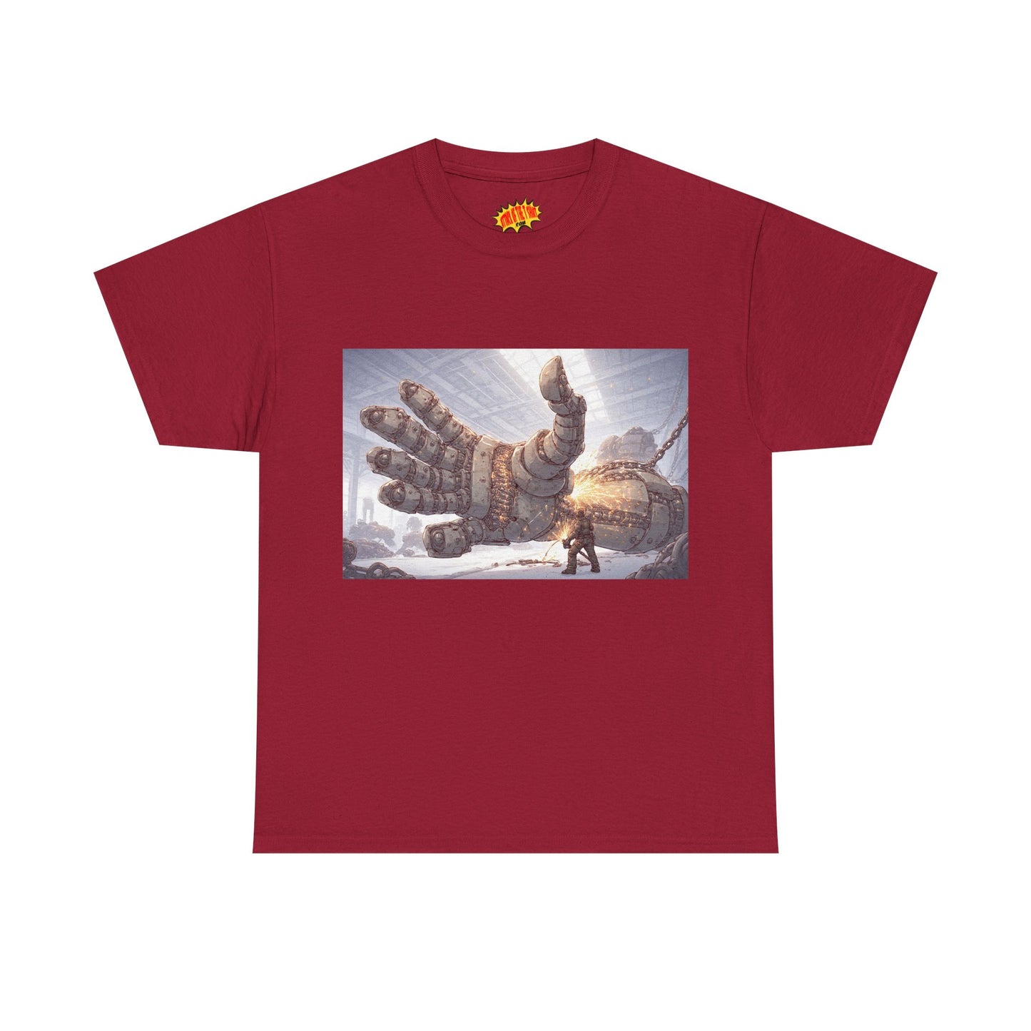 Anime Factory Welder w/Mech Robot Hand T-Shirt *Multiple Colors*