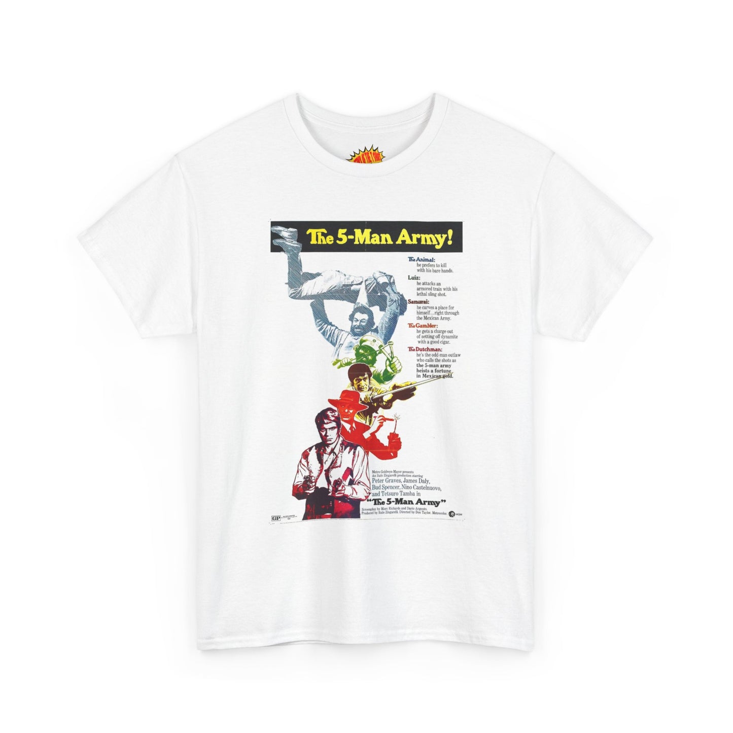The 5 Man Army Movie Poster T-Shirt *Multiple Colors*