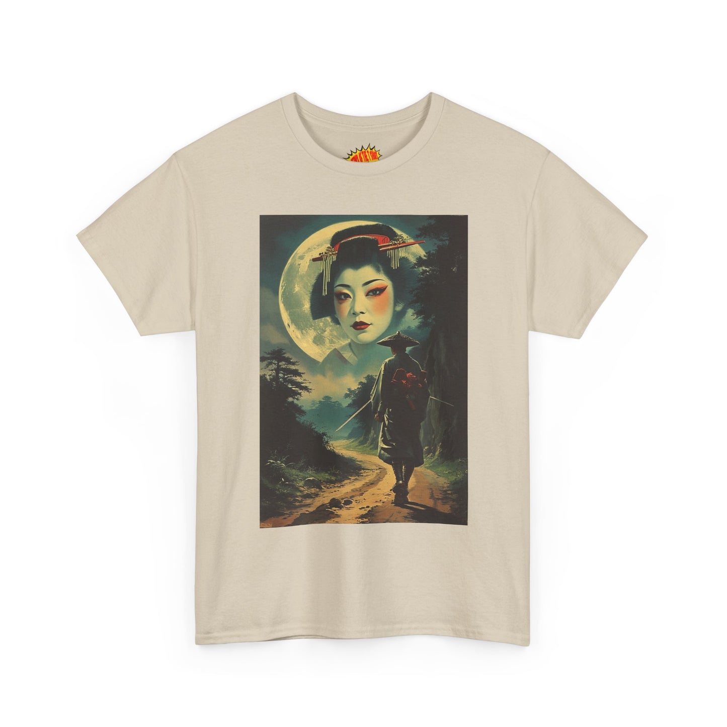 Night Traveller w/Full Moon Geisha T-Shirt *Multiple Colors*