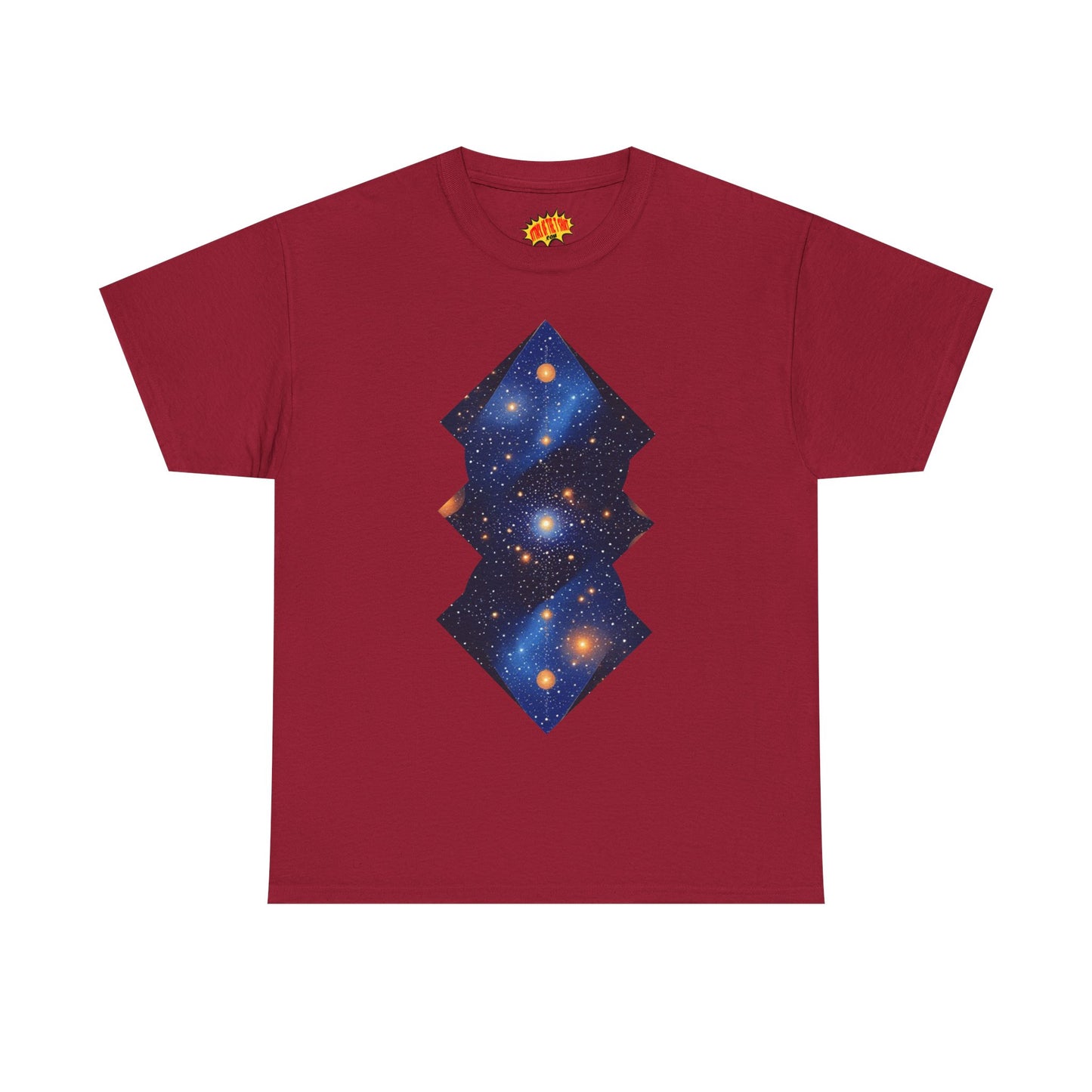 Geometric Shaped Galaxy Graphic Space Art Tee Shirt *Multiple Colors*