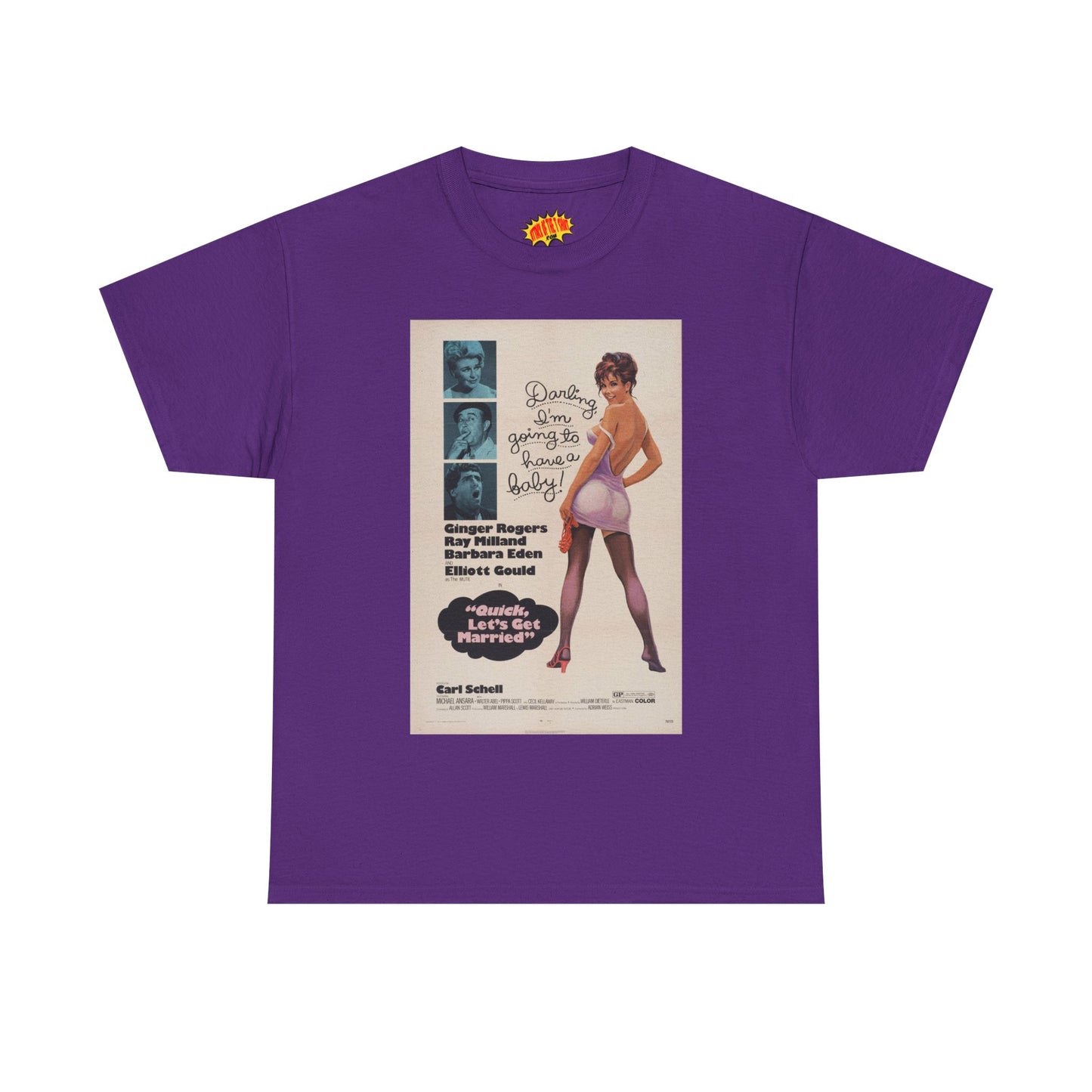 Quick, Let's Get Married Movie Poster T-Shirt *Multiple Colors*