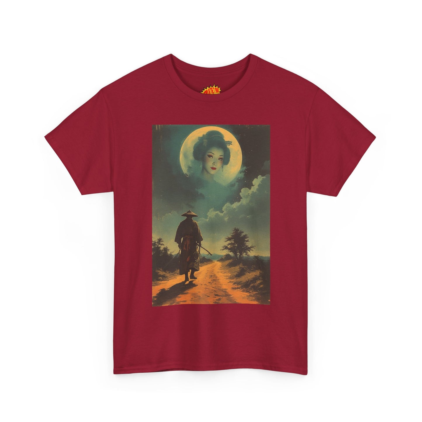 Walking Samurai w/Full Moon Woman T-Shirt *Multiple Colors*
