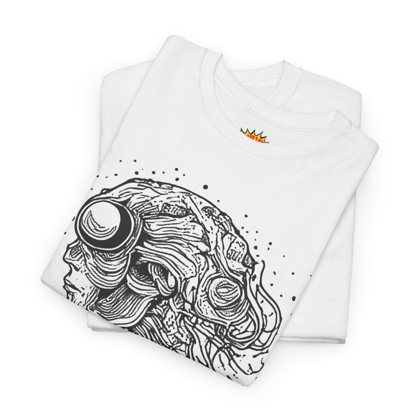 Humanoid Line Drawing Face Graphic Art Tee Shirt *Multiple Colors*