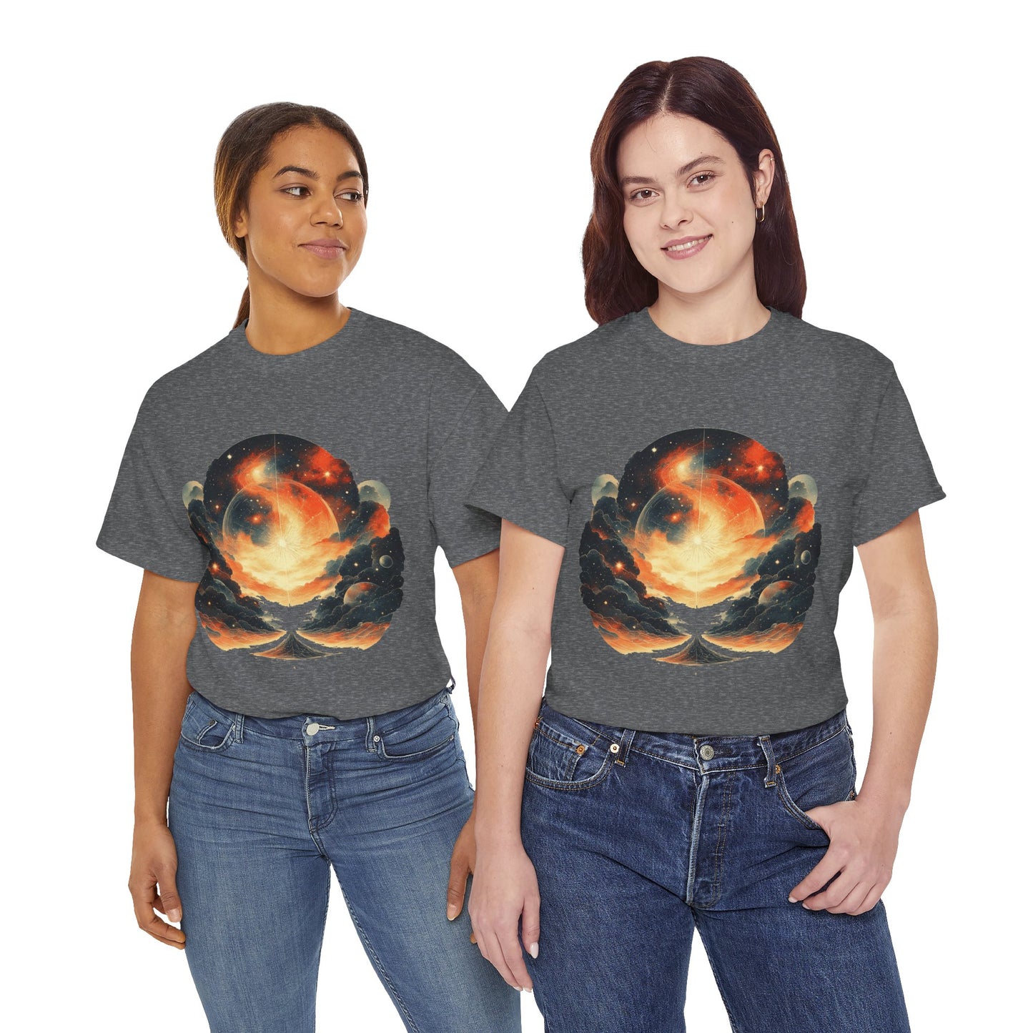 Moonscape w/Clouds Graphic Tee Shirt *Multiple Colors*